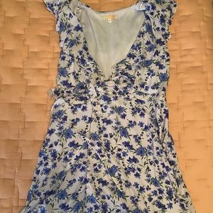 Gianni Bini Flower Print Wrap Dress